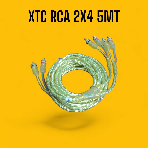 XTC RCA 2X4 MALE 5 MTR YELLOW/PURPLE